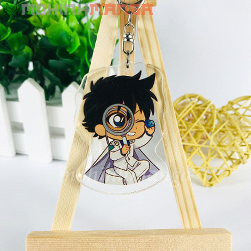 [CÓ QUÀ TẶNG] Móc khoá thám tử lừng danh Conan Kudo Shinichi Haibara Ai Ran Mori Siêu đạo chích Kaito Kid Mica Acrylic