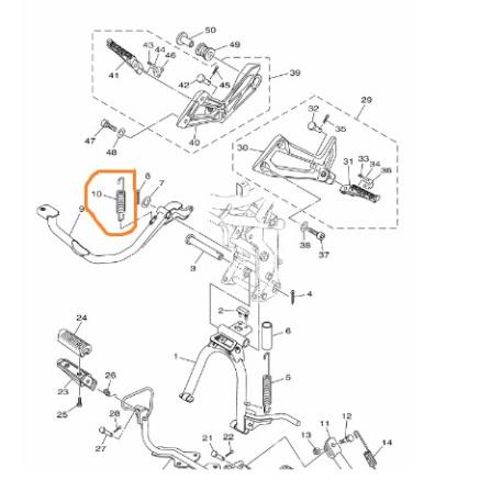 Lò xo cần phanh Exciter 150 Yamaha