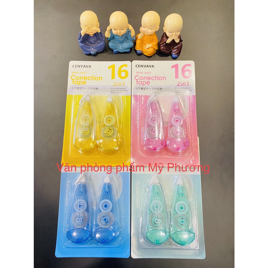 Xóa Kéo Cenvava Mini-0427 - 2in1 (1 vỉ /16m)