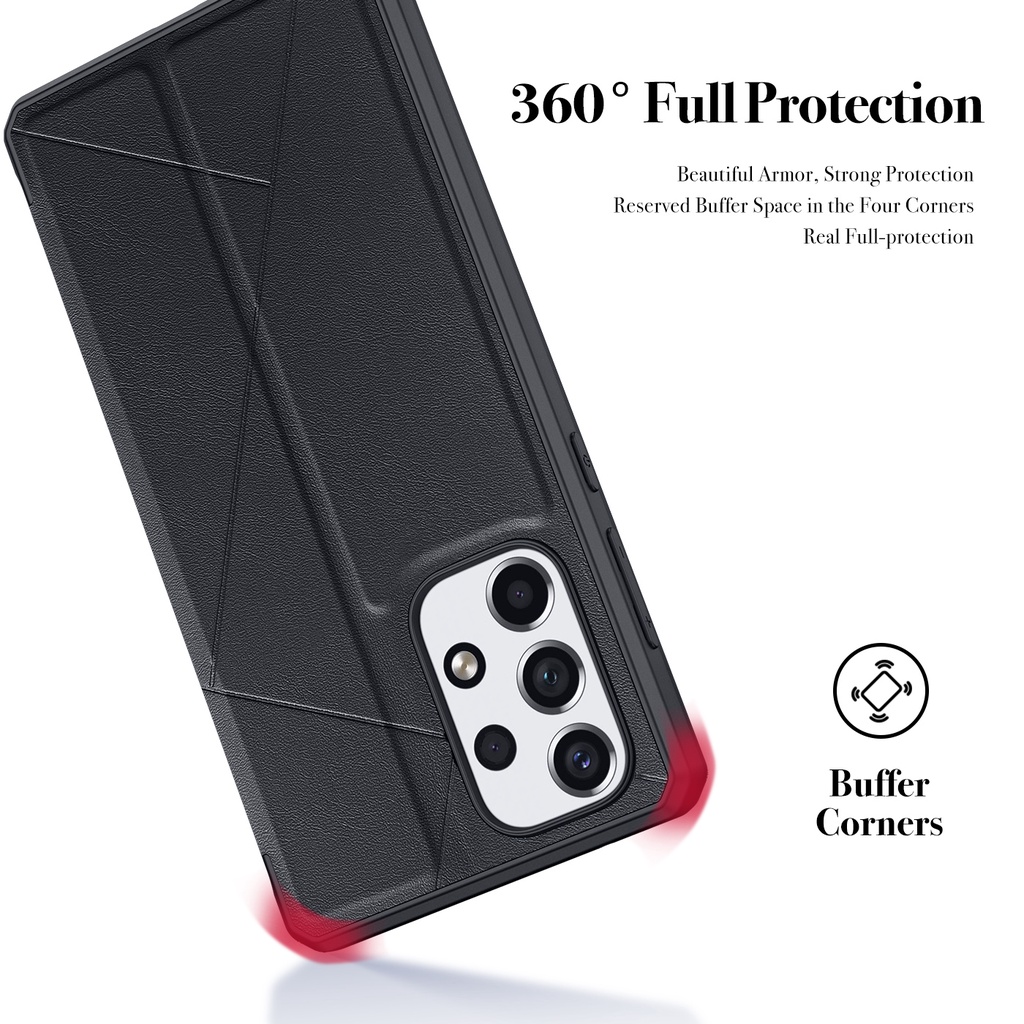 Dux Ducis Samsung Galaxy A23 5G A04s M23 5G A73 A13 A53 S22+ Vỏ điện thoại dạng nắp gập Hộp đựng ví da thật sang trọng