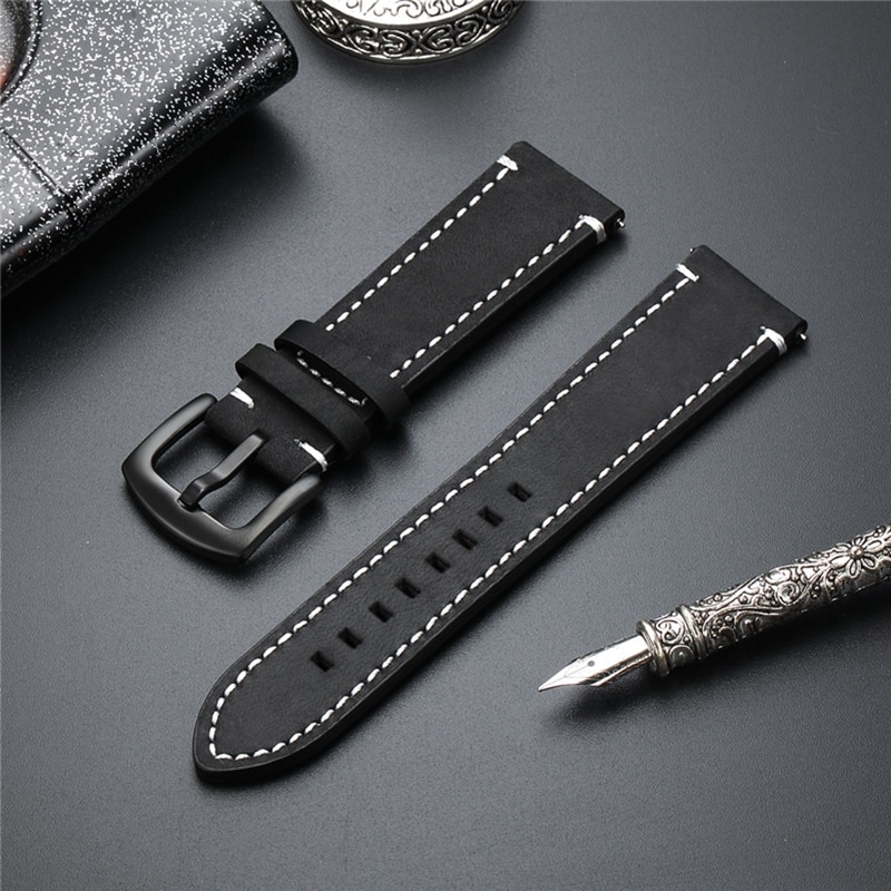 Dây Đeo Thay Thế Bằng Da Thật Tháo Lắp Nhanh 22mm 42mm 46mm 22mm Cho Đồng Hồ Thông Minh Xiaomi Mi Watch Color 2 1 / S1 Pro