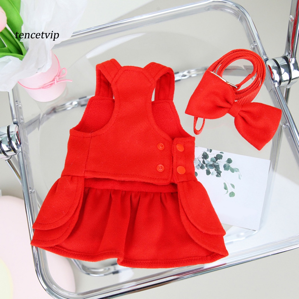 1 Bộ Đầm Công Chúa Màu Đỏ Cho Thú Cưng