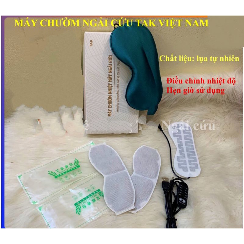 Máy nhiệt chườm mắt ngải cứu.Thư giãn,giảm quầng thâm mắt,mõi mắt. bảo vệ đôi mắt sáng