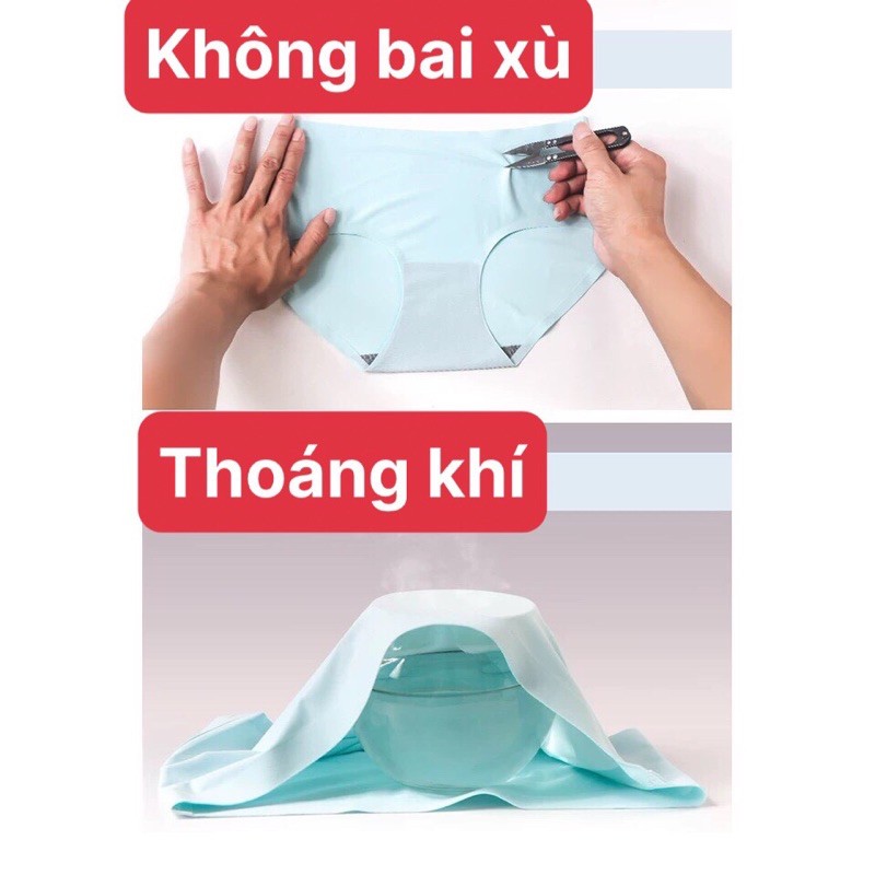 Quần Lót Nữ Đúc Su thun lạnh cao cấp không đường may mềm mại được chọn màu mẫu H03 | BigBuy360 - bigbuy360.vn