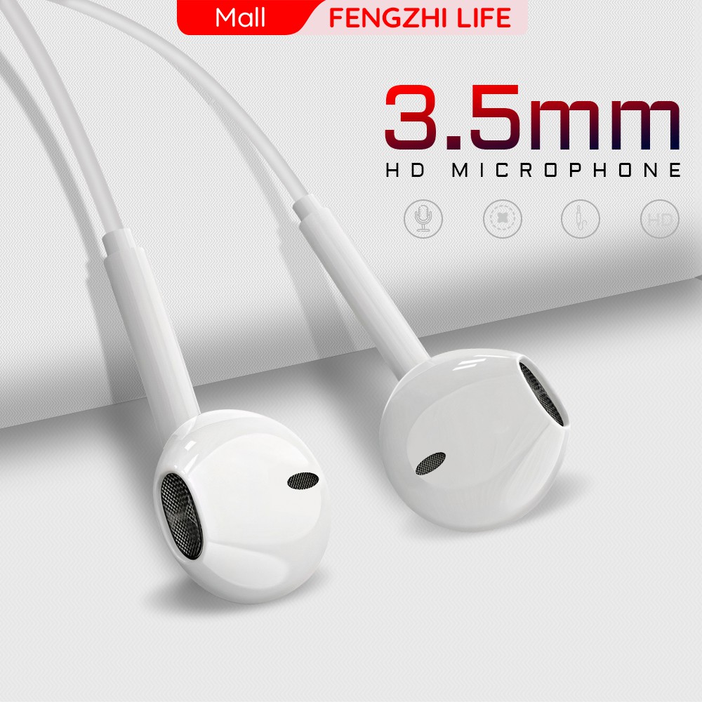 Tai nghe FENGZHI K1 có dây jack 3.5mm chính hãng cho iPhone Samsung OPPO VIVO HUAWEI XIAOMI tai nghe nhét tai