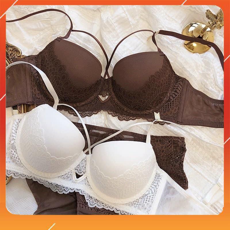 Set bộ đồ lót nữ Pinkdear hàng cao cấp, áo cup ngang, có gọng, có mút đệm, Mã B25060