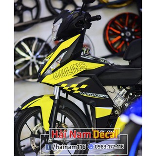 Tem Trùm Winner 150 Vàng Đen Ohlins