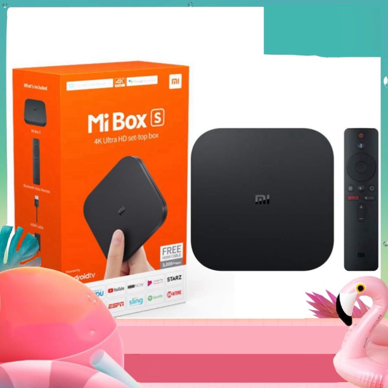 XẢ HÀNG CUỐI NĂM Tivi Box Xiaomi Mi box S 4K SX 2020 Bản Quốc Tế Tiếng Việt Tìm Kiếm Giọng Nói XẢ HÀNG CUỐI NĂM