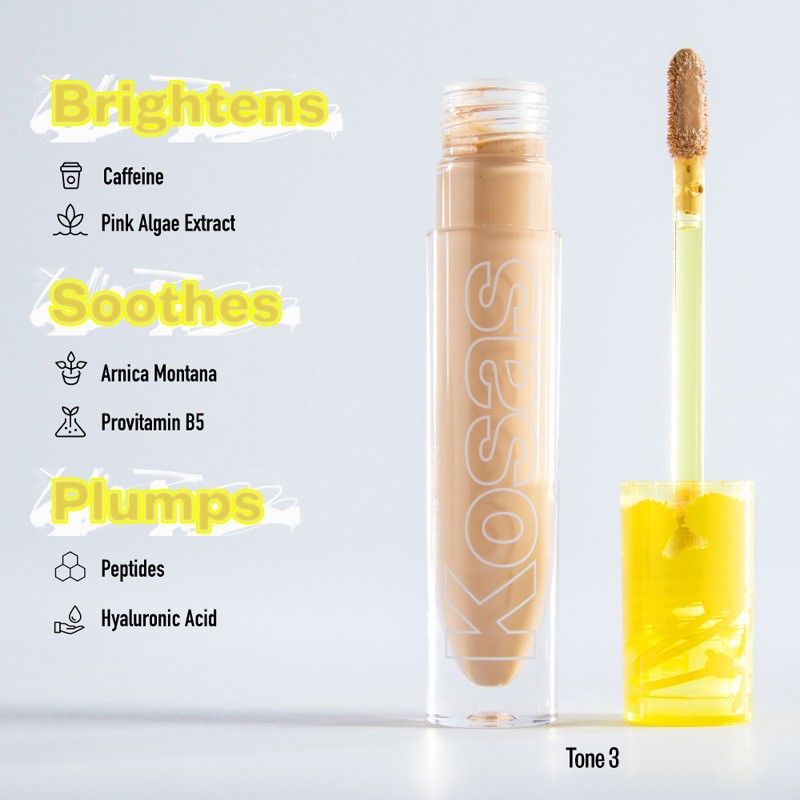 [ Sample 4 Ô ] Kem che khuyết điểm Kosas Revealer Concealer Super Creamy + Brightening