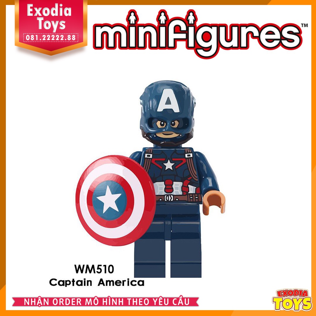 Xếp hình Minifigure Siêu anh hùng vũ trụ Marvel và DC Comics - Đồ Chơi Lắp Ghép Sáng Tạo - WM6033