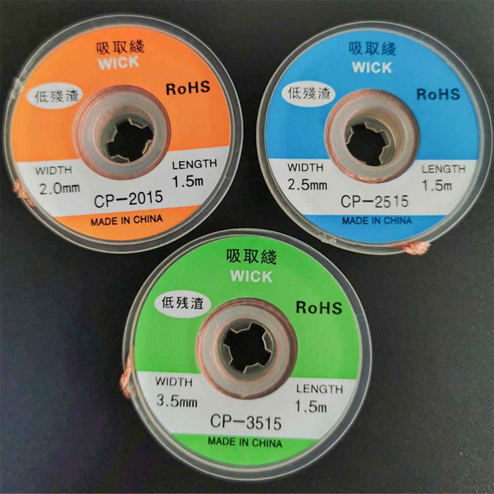 Set 5 Dây Bấc Chì Hàn 1.5M 1.5mm 2mm 2.5mm 3mm 3.5mm BGA Chuyên Dụng