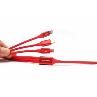 Cáp Pisen 3in1 Lightning Type -C
