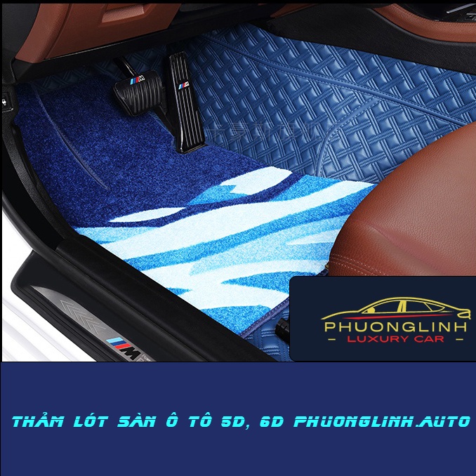 Thảm lót sàn ô tô 6D Hyundai Kona, thảm sàn da Pu thiết kế sang trọng, không mùi, chống ồn | BigBuy360 - bigbuy360.vn