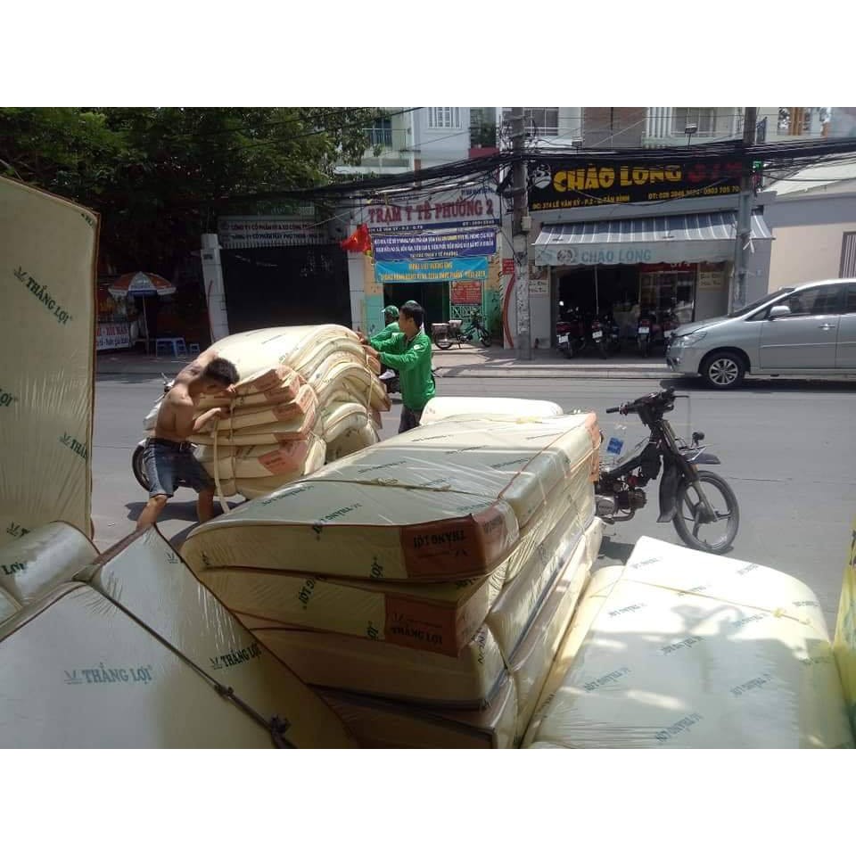 Xã Hàng Nệm cao su non Thắng Lợi chính hãng BH 5 năm loại giường Đôi 1m4,1m6,1m8x2mx10cm