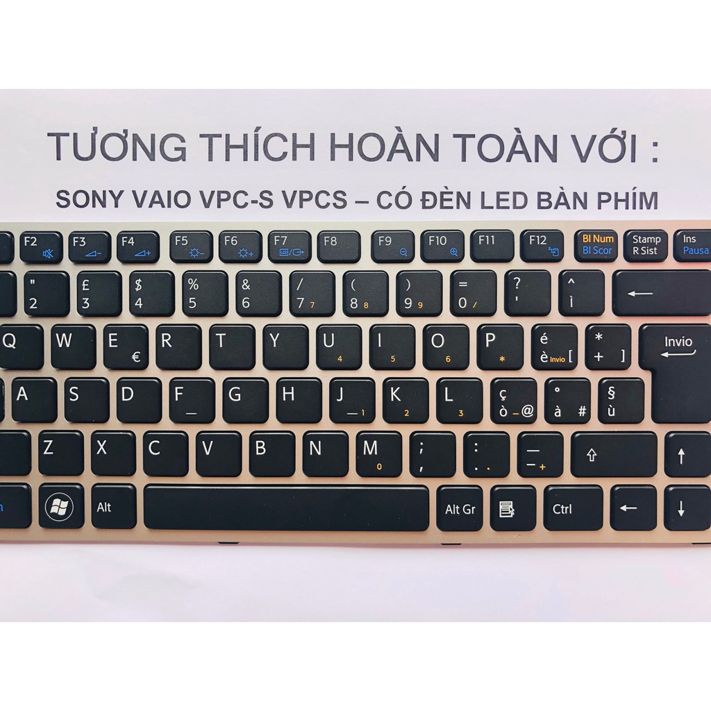 Bàn Phím Laptop Sony Vaio VPS-S VPS Có đèn led - Hàng mới 100% - Phụ kiện giá sỉ