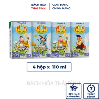 Sữa tươi Dinh Dưỡng ADM Gold Vinamilk Có Đường Lốc 4 hộpx110ml
