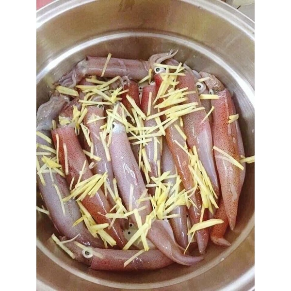 Mực ghim trứng tươi ngon loại 1 chiên nước mắm hấp nướng 500gr