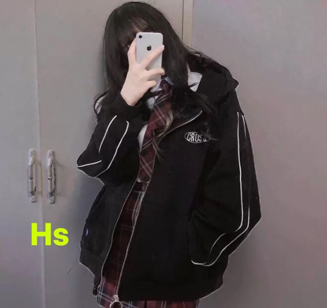 Áo Khoác Dù Unisex Form Rộng Oversize CROSS Phản Quang-HươngSu-(46-Ao-KhoacKakiCROSS)
