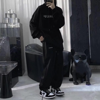 Set bộ nỉ Mrduanju, JACKLANE , Set bộ nỉ Unisex Jack Lane cotton mịn form thụng quần dây rút