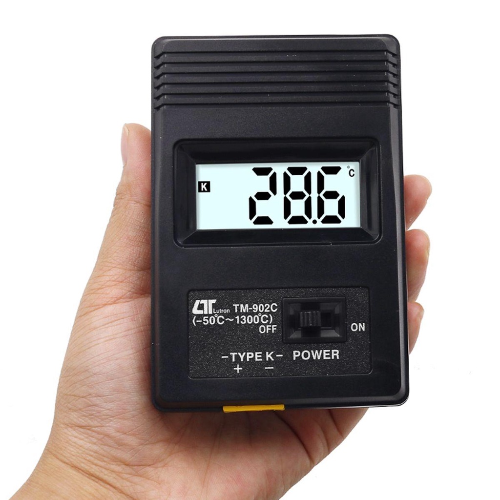 Nhiệt Kế Cảm Biến Loại K Màu Đen - 50C Đến 1300C