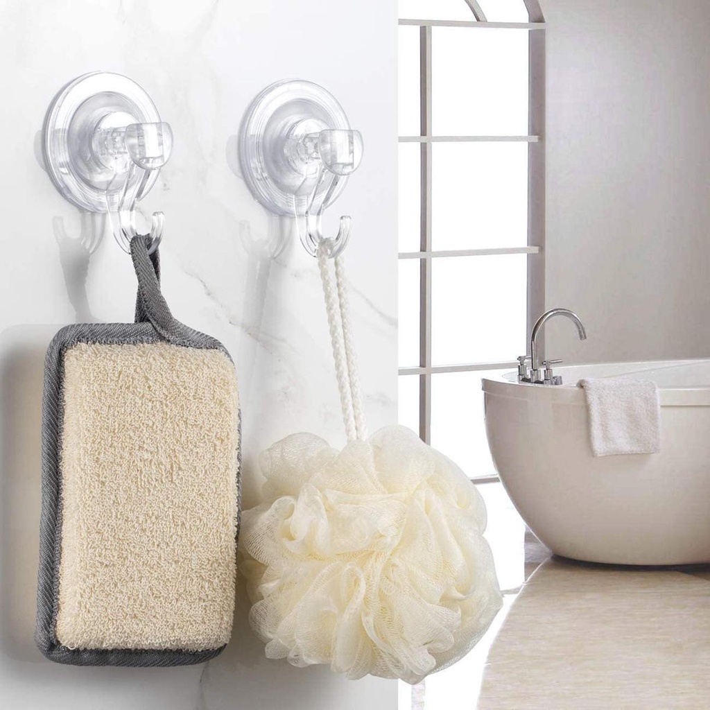 AUGUSTINA Móc Treo Đồ Dùng Nhà Tắm Bằng Nhựa Trong Suốt Tiện Dụng Giá Đỡ