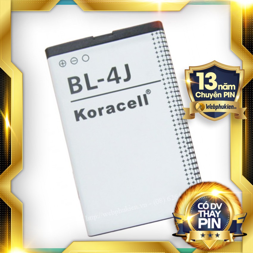 Pin hiệu Webphukien cho điện thoại cho Koracell Nokia BL-4J - 850mAh