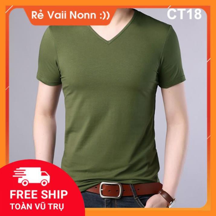 Áo Thun Nam Cổ Tim, cổ tròn (14 mẫu) Tay ngắn, Trẻ Trung, Mẫu Mới nhất