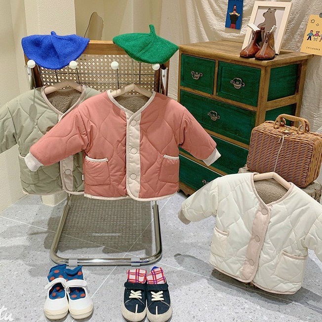 Áo phao lót lông mặc được cả 2 mặt chất siêu đẹp phong cách Hàn Quốc 9 - 23kg