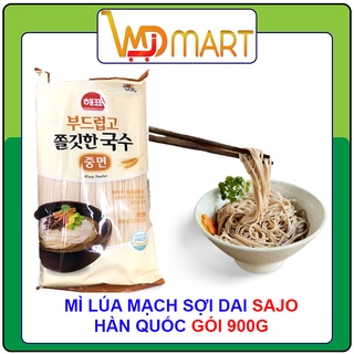 Mì Lúa Mạch Sợi Dai Sajo Hàn Quốc Dùng Làm Mì Trộn Gói 900G