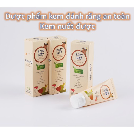 Kem Đánh Răng Hương Dâu | Vị Trái Cây Baby Bro Cho Bé 60g (Bé Nuốt Được)