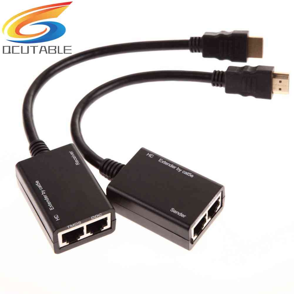 Bộ Khuếch Đại Tín Hiệu HDMI Trên RJ45 CAT5e CAT6 UTP LAN Ethernet Balun 1080p 3D