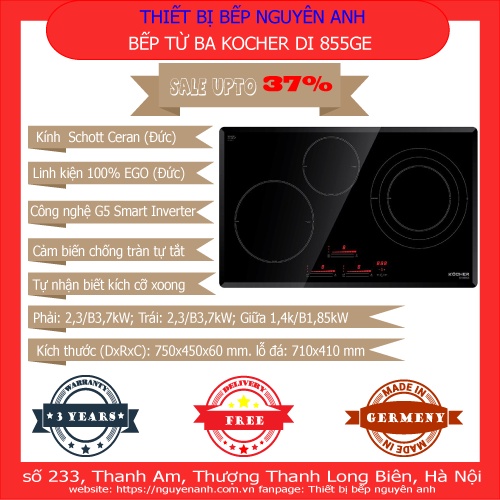 BẾP TỪ BA KOCHER DI 855GE