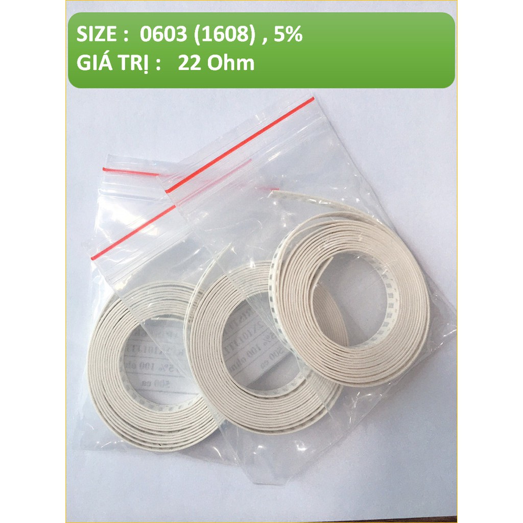 0603 , 5% , 22 Ohm - ĐIỆN TRỞ DÁN