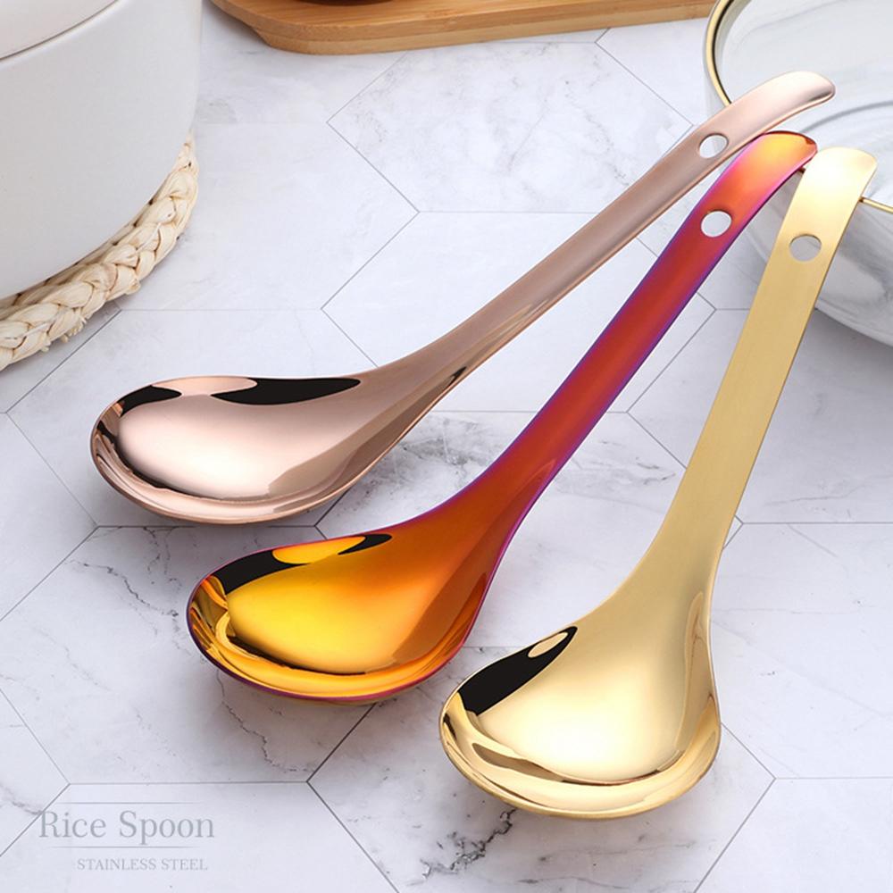 Muỗng Múc Canh Bằng Thép Không Gỉ Thiết Kế Tiện Lợi Cho Nhà Bếp