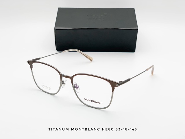 Gọng kính cận Montblanc titan cao cấp