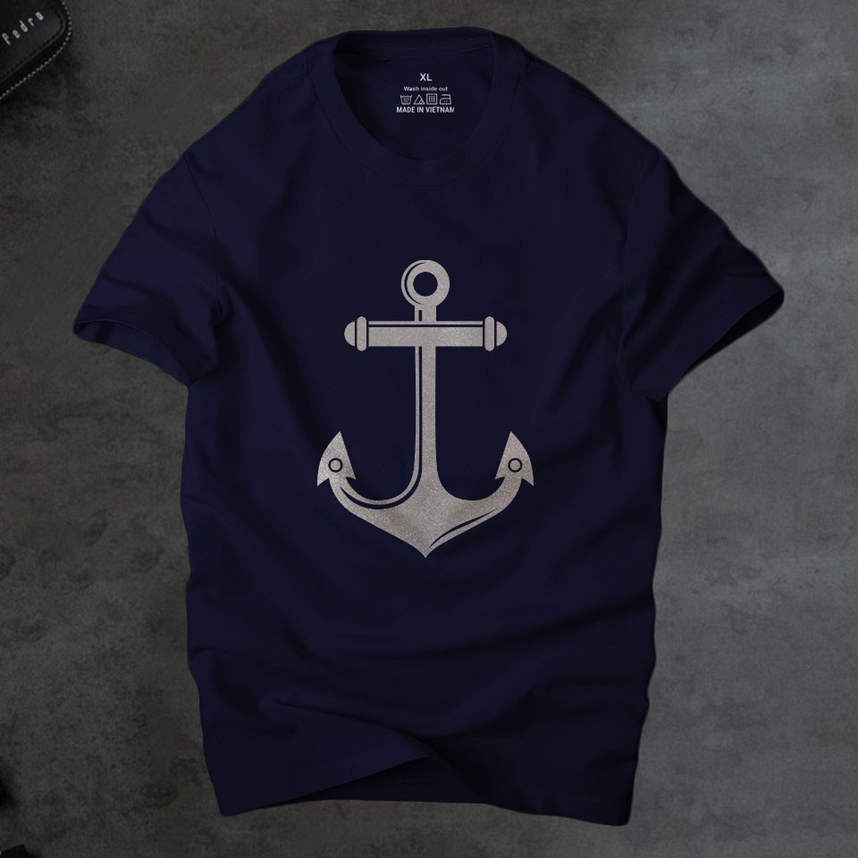Áo phông nam anchor mỏ neo  phong cách ,áo nam vải cotton 4 chiều cao cấp thoáng mát