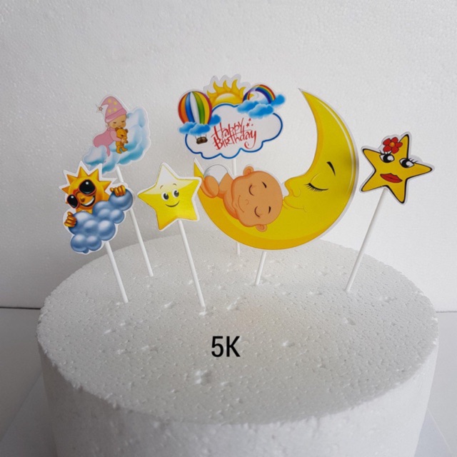 10 set cắm em bé nằm trên trăng-Q4337