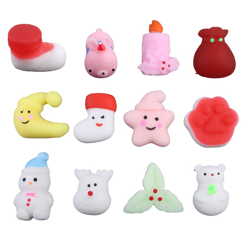 Youyo Đồ Chơi Bàn TPR Mềm Màu Sáng Vui Nhộn Cho Trẻ Em Trong Nhà / Ngoài Trời Vào Dịp Giáng Sinh