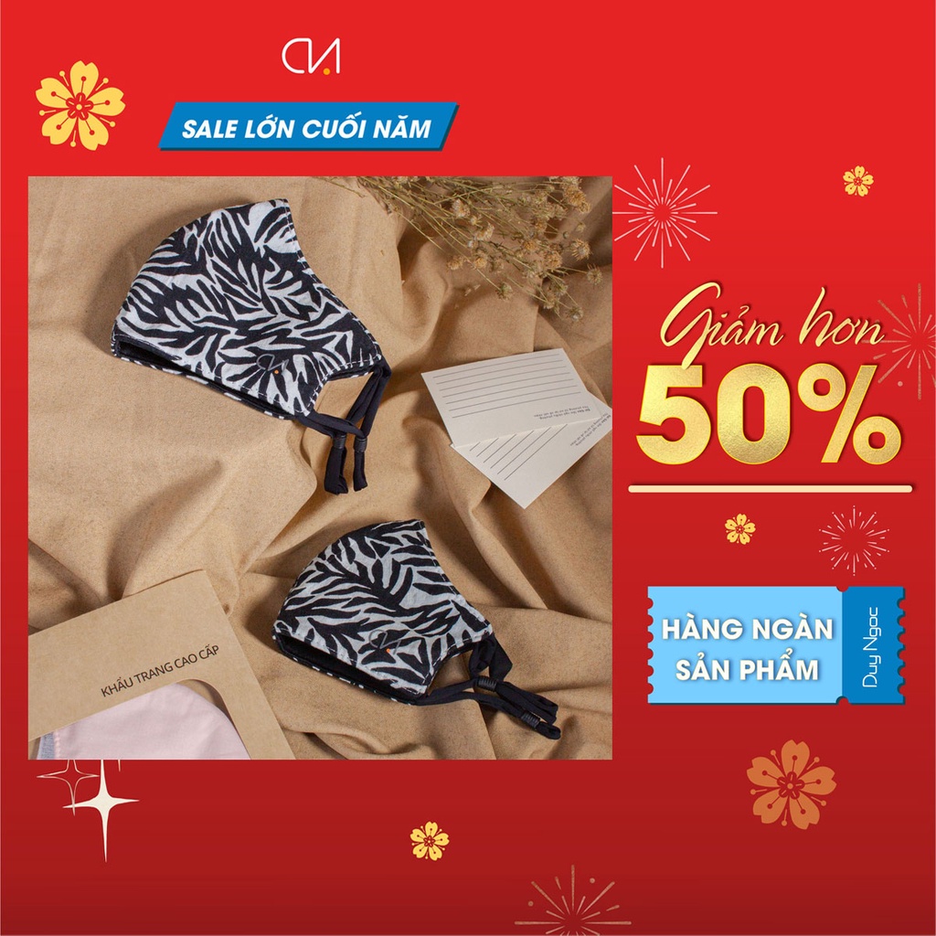 Khẩu Trang Trẻ Em Xuân Vũ Plus Duy Ngọc Cao Cấp cho bé từ 1 đến 4 tuổi  Chất vải Cotton - BST Cảm hứng mùa Xuân (9646)