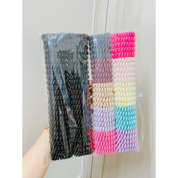 Thun cột tóc lò xo Thái Lan