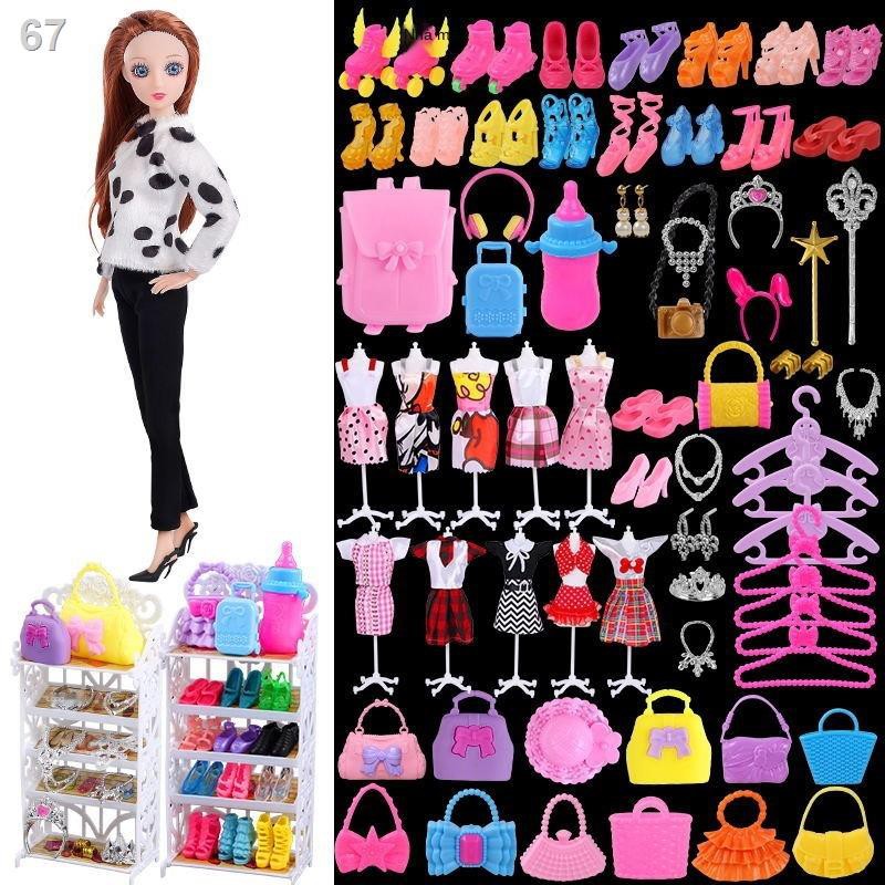 Váy thời trang búp bê Ye Luoli Barbie ăn mặc đồ chơi đầy đủ quà tặng cô gái sinh nhật công chúaE