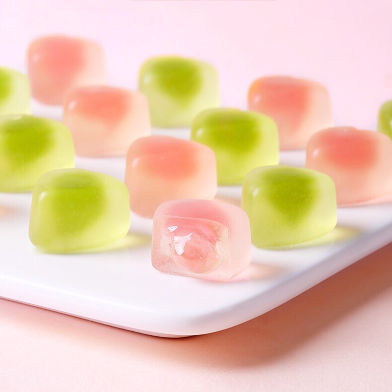 Kẹo dẻo trái cây nhân chảy vị đào, táo xanh cực thơm Bách Thảo Vị