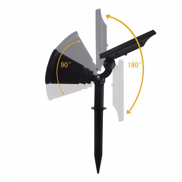 Đèn Năng lượng mặt trời thương hiệu Mayor Wolf cắm cỏ, chiếu cây, đổi màu 7mau sắc cầu vồng . bảo hành 24 tháng