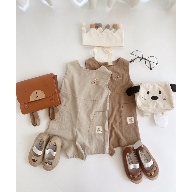 Bộ yếm cho bé P'ti chou ( Little Tree Jumpsuit )