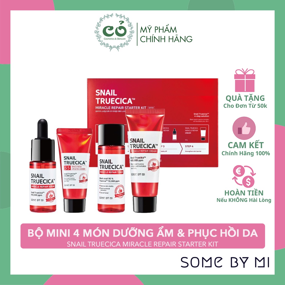 Bộ Dưỡng Da Some By Mi Snail Truecica Miracle Repair Starter Kit