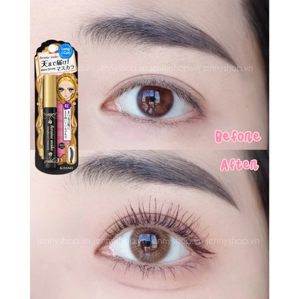 Chuốt Mi Kiss Me Heroine Super Waterproof Mascara Nhật Bản