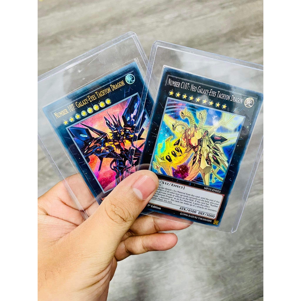 Lá bài thẻ bài Yugioh Combo Number 107 C107 Neo Galaxy Eyes Tachyon Dragon - Ultra Rare - Tặng bọc bài nhựa bảo quản
