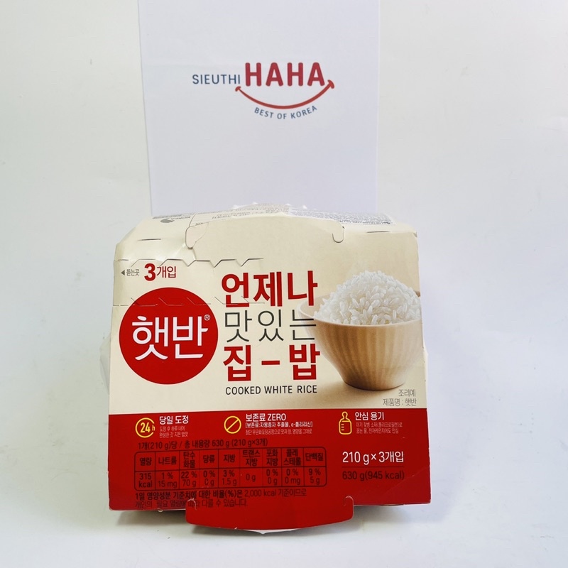Cơm ăn liền hàn quốc CJ đủ loại 210g