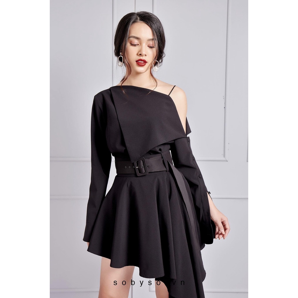 SÒ VINTAGE - SET KENDALL áo lệch vai và chân váy lệch tà | BigBuy360 - bigbuy360.vn