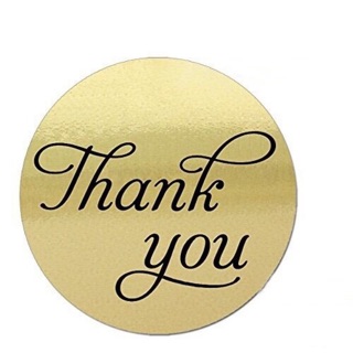 Nhãn dán chữ “THANK YOU” cuộn gồm 500 stick